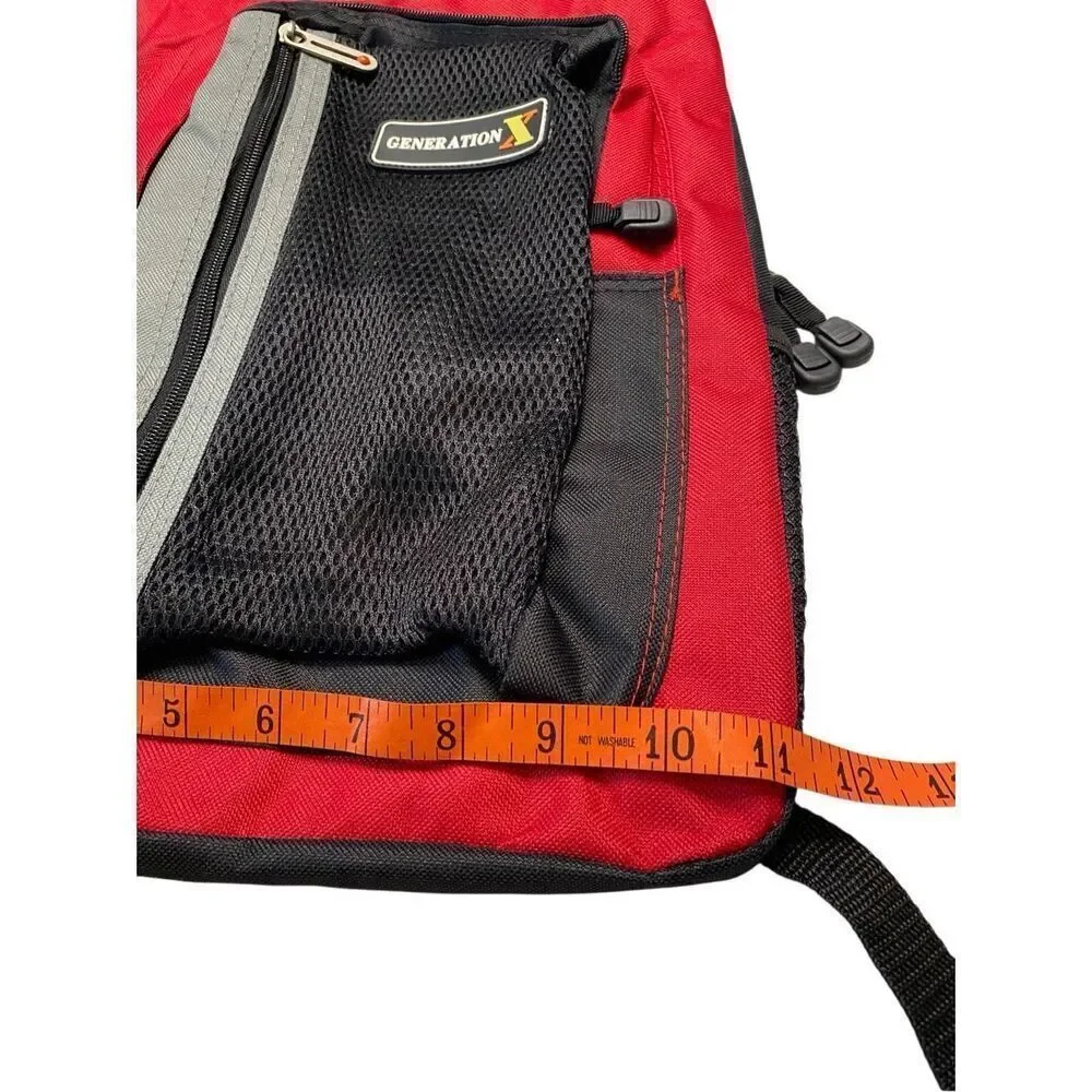 Overland Generation X Backpack Red New With Tags Travel School Hiking Laptop Bag